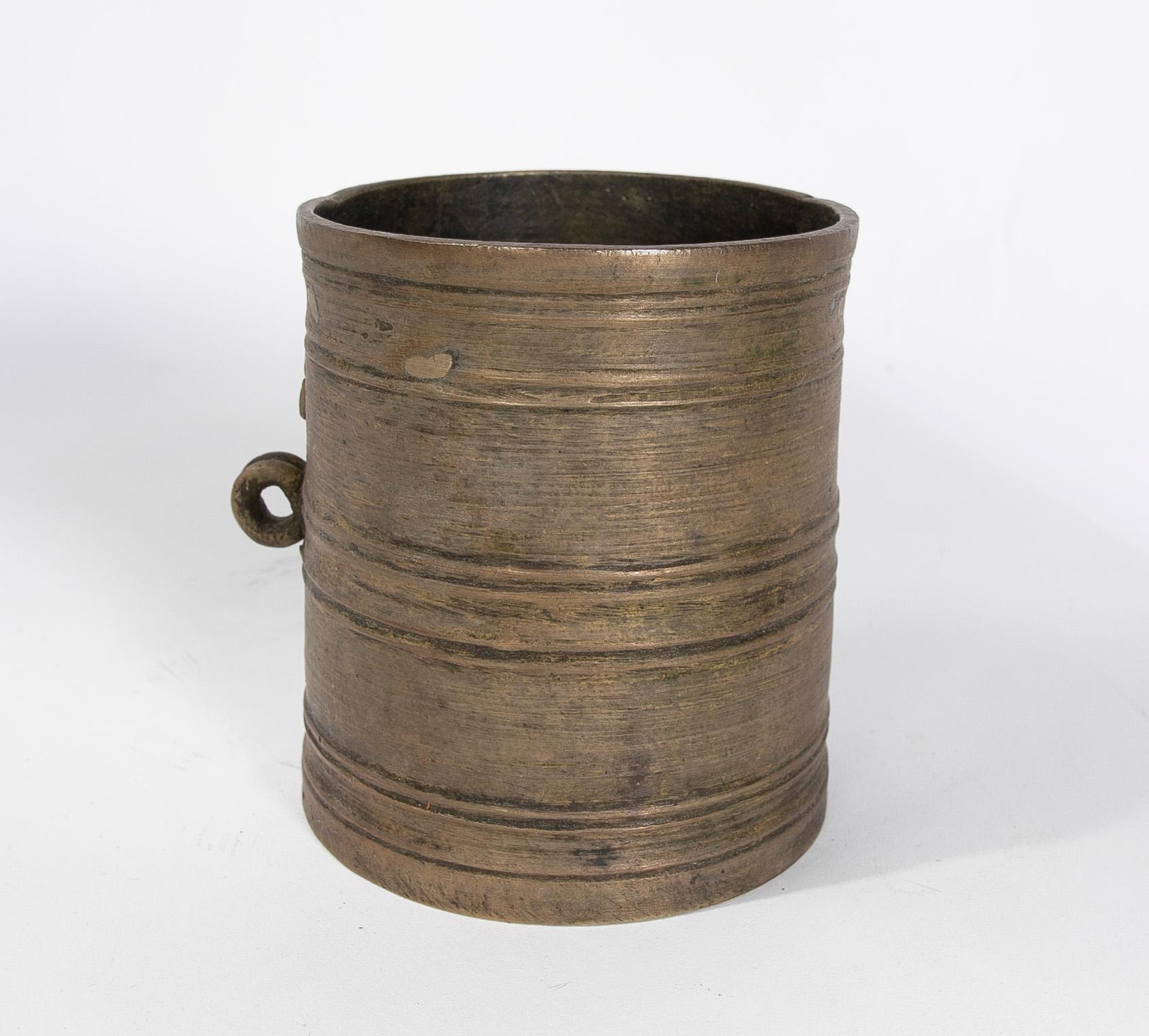 1970s Colonial Bronze Vessel.