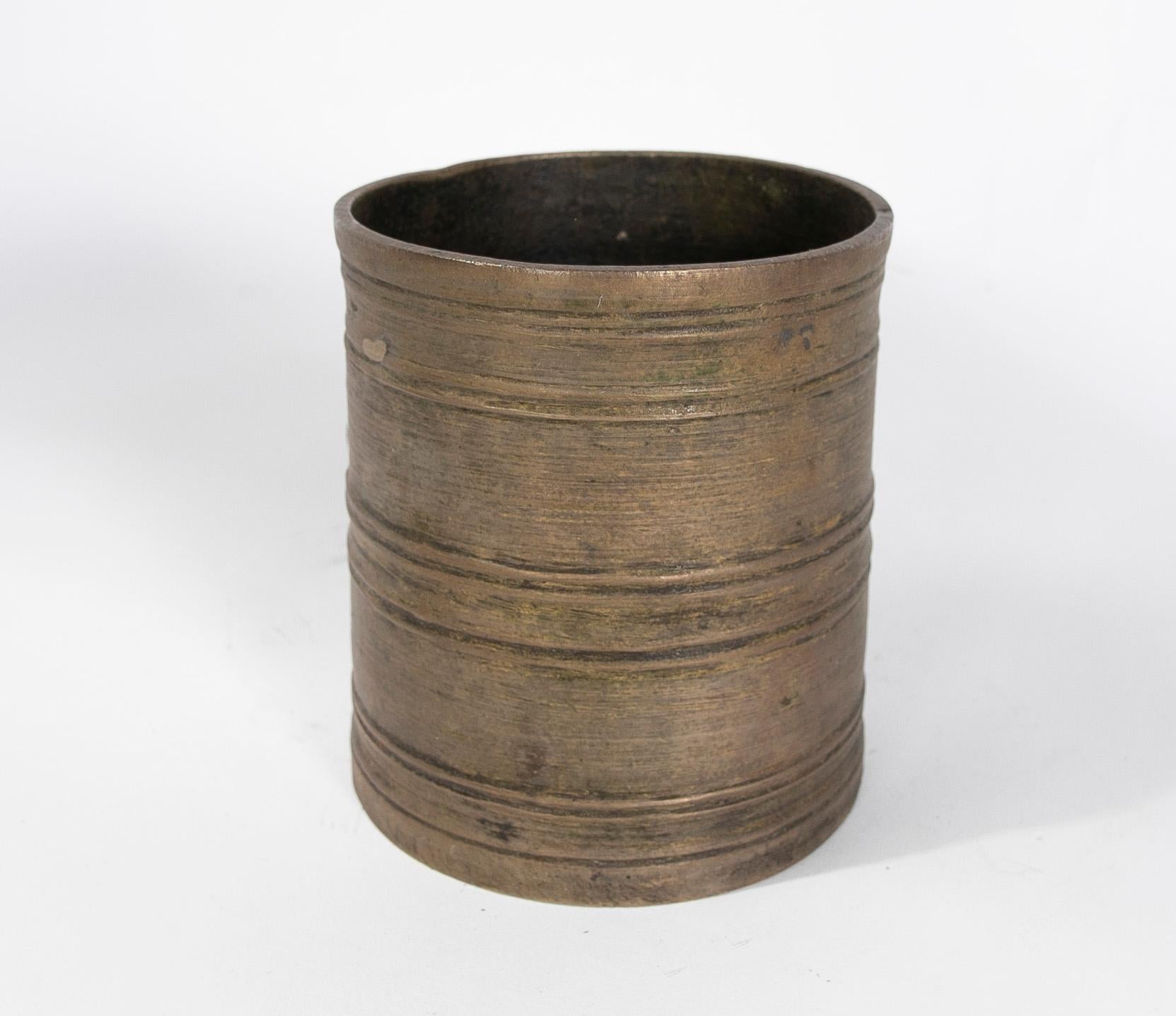 Asian 1970s Colonial Bronze Vessel For Sale
