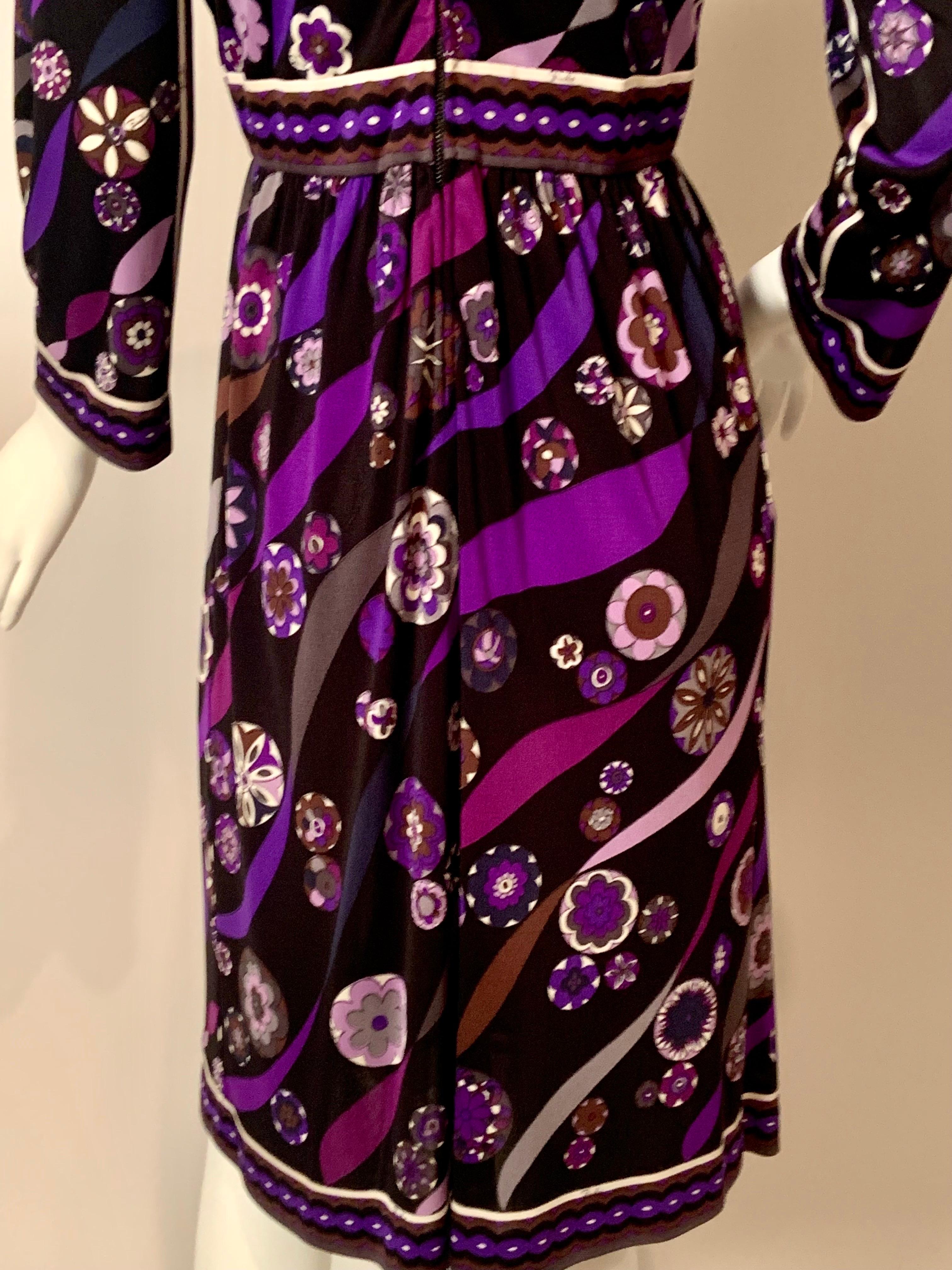 1970's Colorful Emilio Pucci Silk Jersey Dress 4