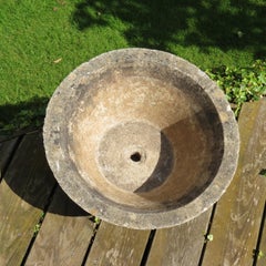 1970s Concrete Conical Garden Planter