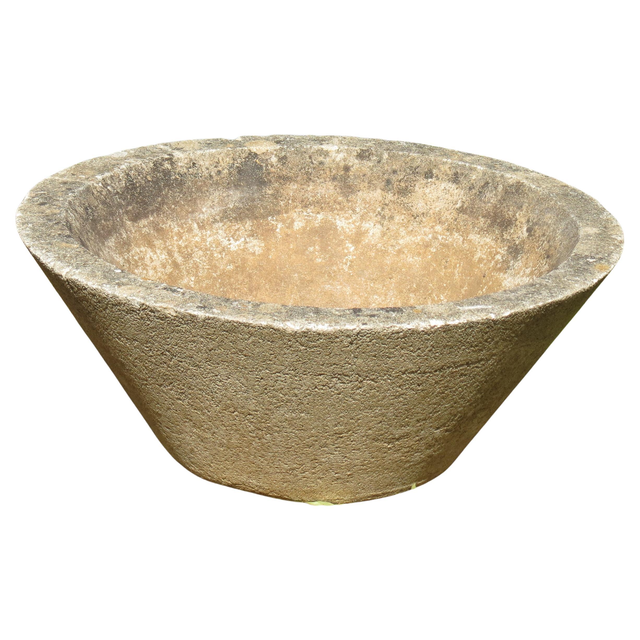 1970s Concrete Conical Garden Planter