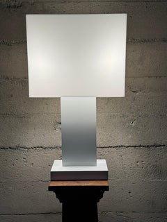 1970s Constructivist / Modernist Design Table Lamp in White