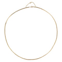 1970s Convict Link 18 Karat Rose Gold Chain Necklace Unisex
