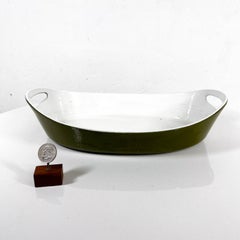 1970s Copco Oval Casserole Green Enamelware Michael Lax Denmark