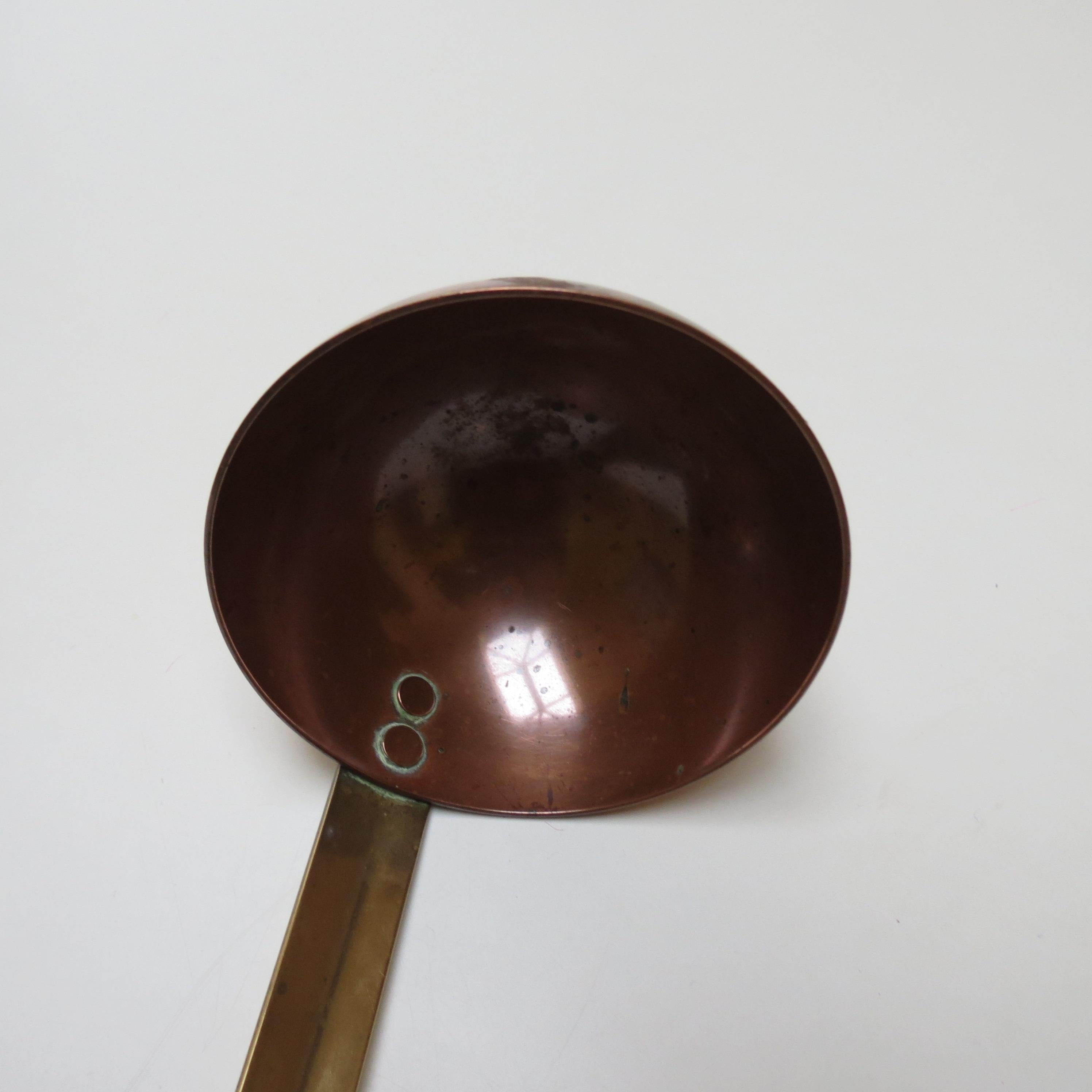 1970s Copper And Brass Soup Ladle 2