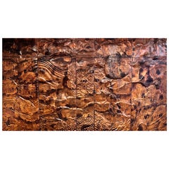 Vintage 1970s Copper Panel