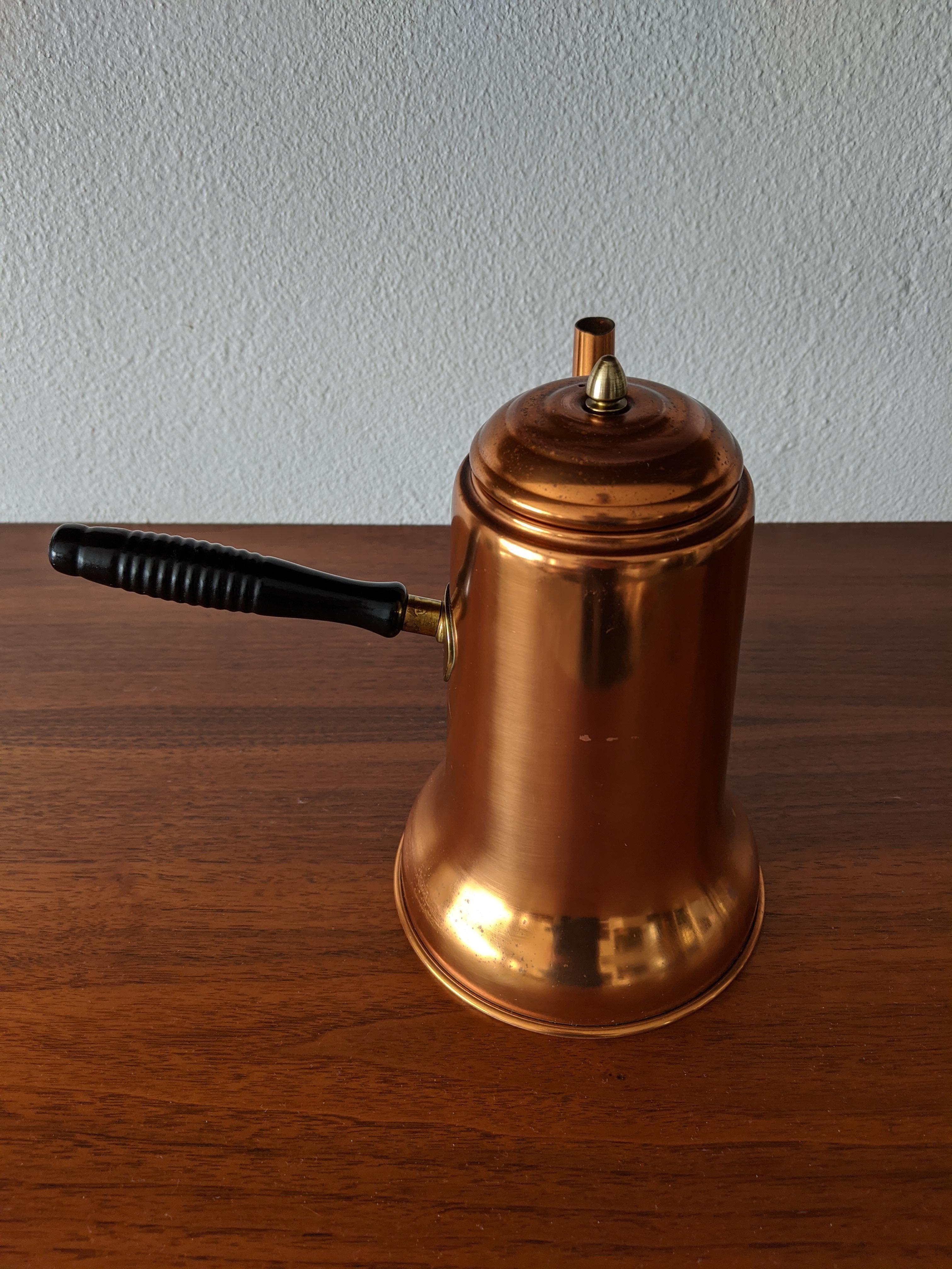 Late 20th Century 1970s Coppercraft Guild Turkish Style Kettle For Sale