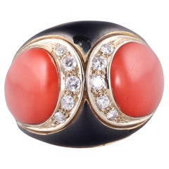 Coral Dome Rings
