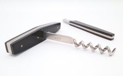 Crémaillère et récipient en acier inoxydable amboss Autriche des années 1970 attribués à Carl Aubock