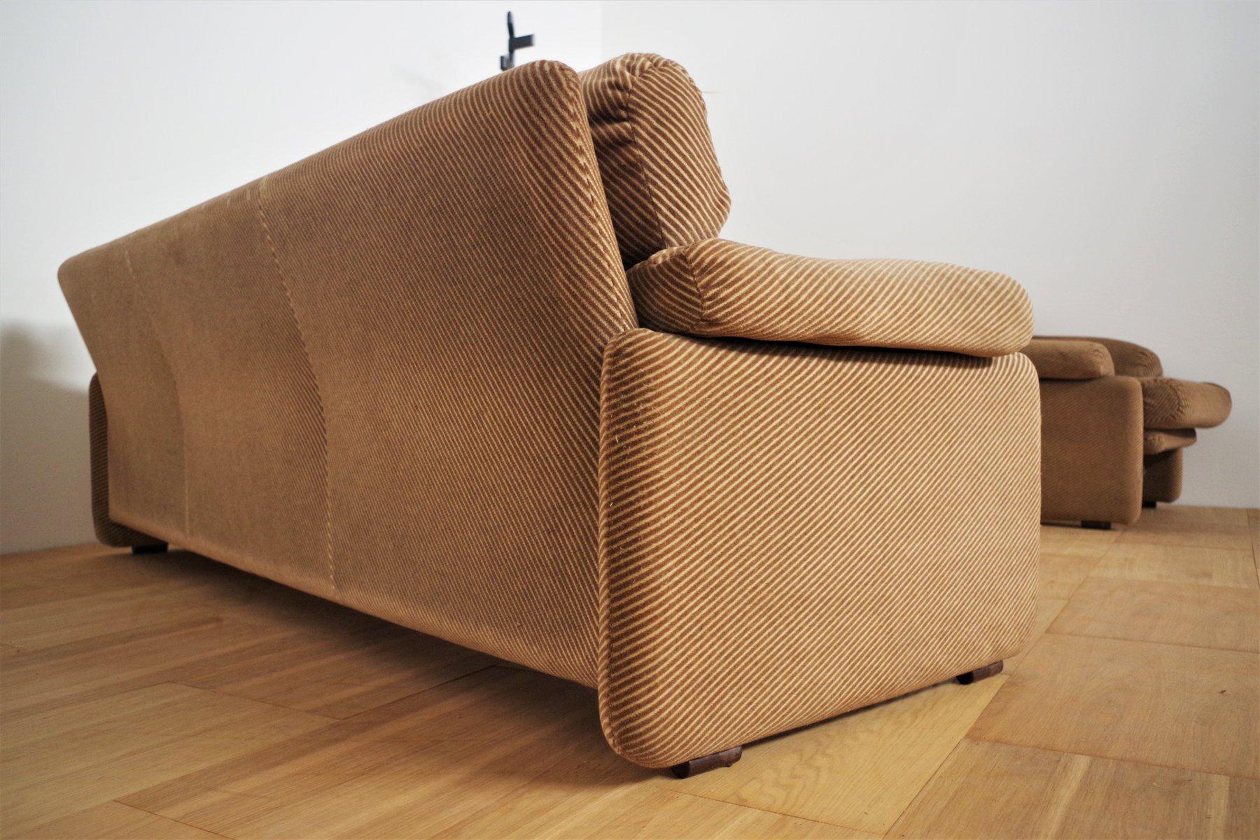 1970s Coronado Sofa & Armchair Set by B&B Italia – Iconic Italian Design 6