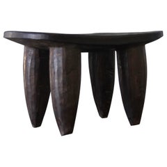 1970s Côte d'Ivoire Senufo Wood Milk Stool