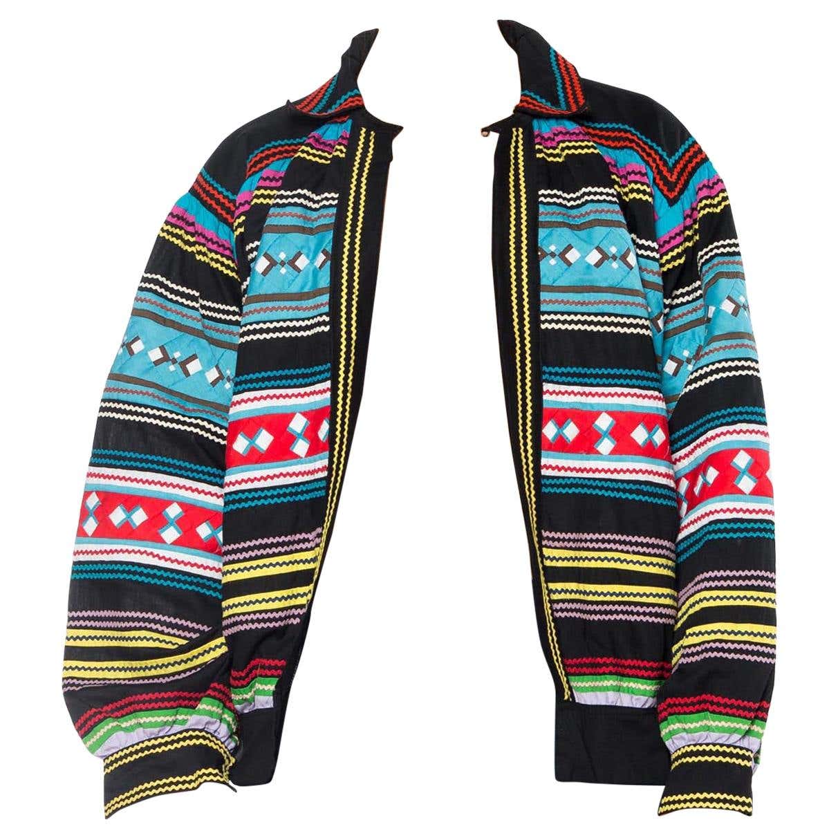 1970S Cotton Boho Native American Seminole Indian Jacket With Ric-Rac ...