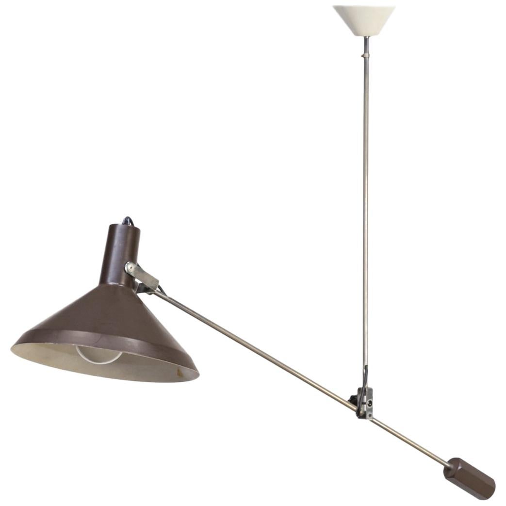 1970s Counterbalance Hanging Lamp For Sale