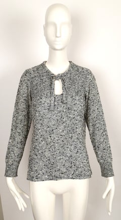 1970's COURREGES boucle knit sweater top