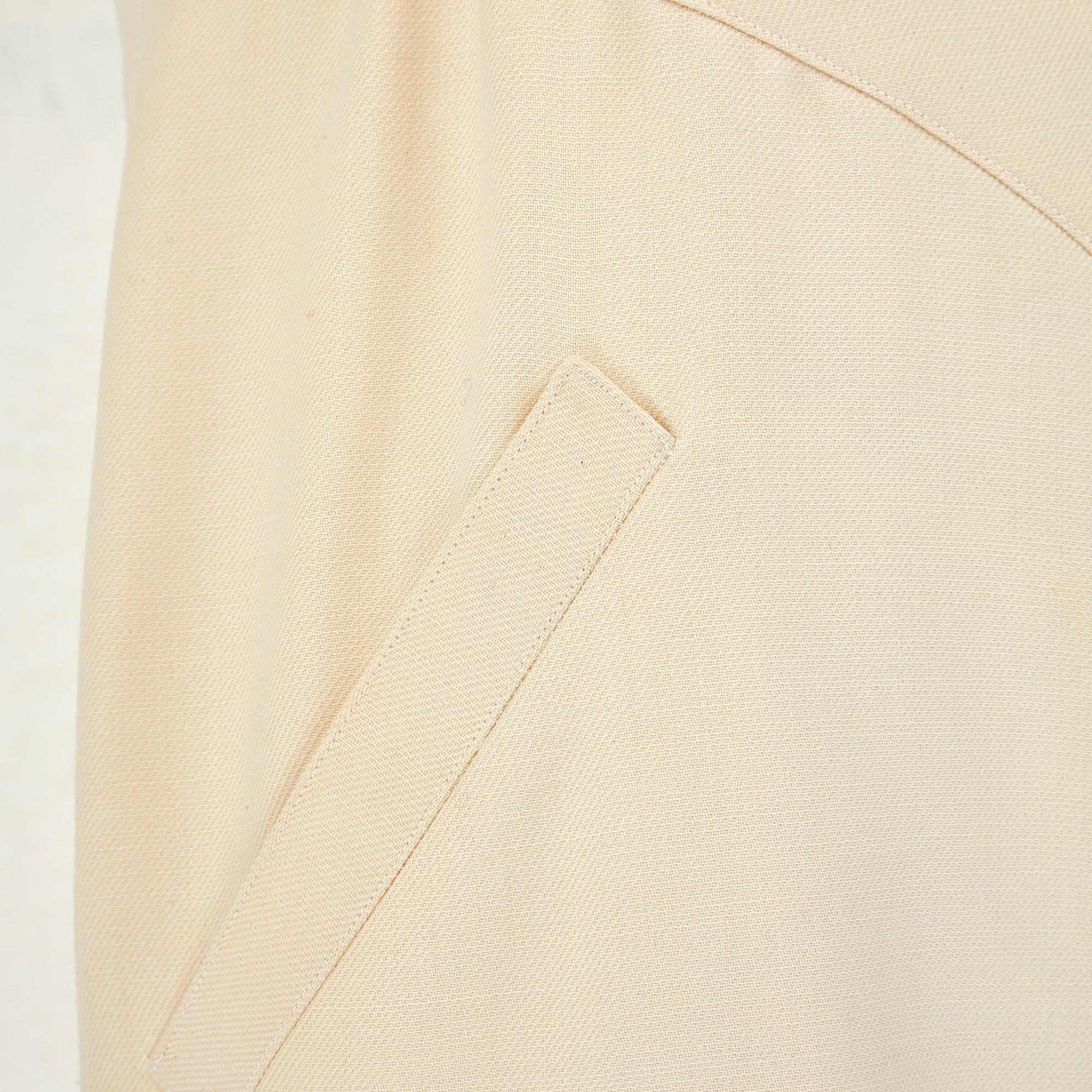 Women's 1970s Courreges Cream Wool Sleeveless Dress For Sale