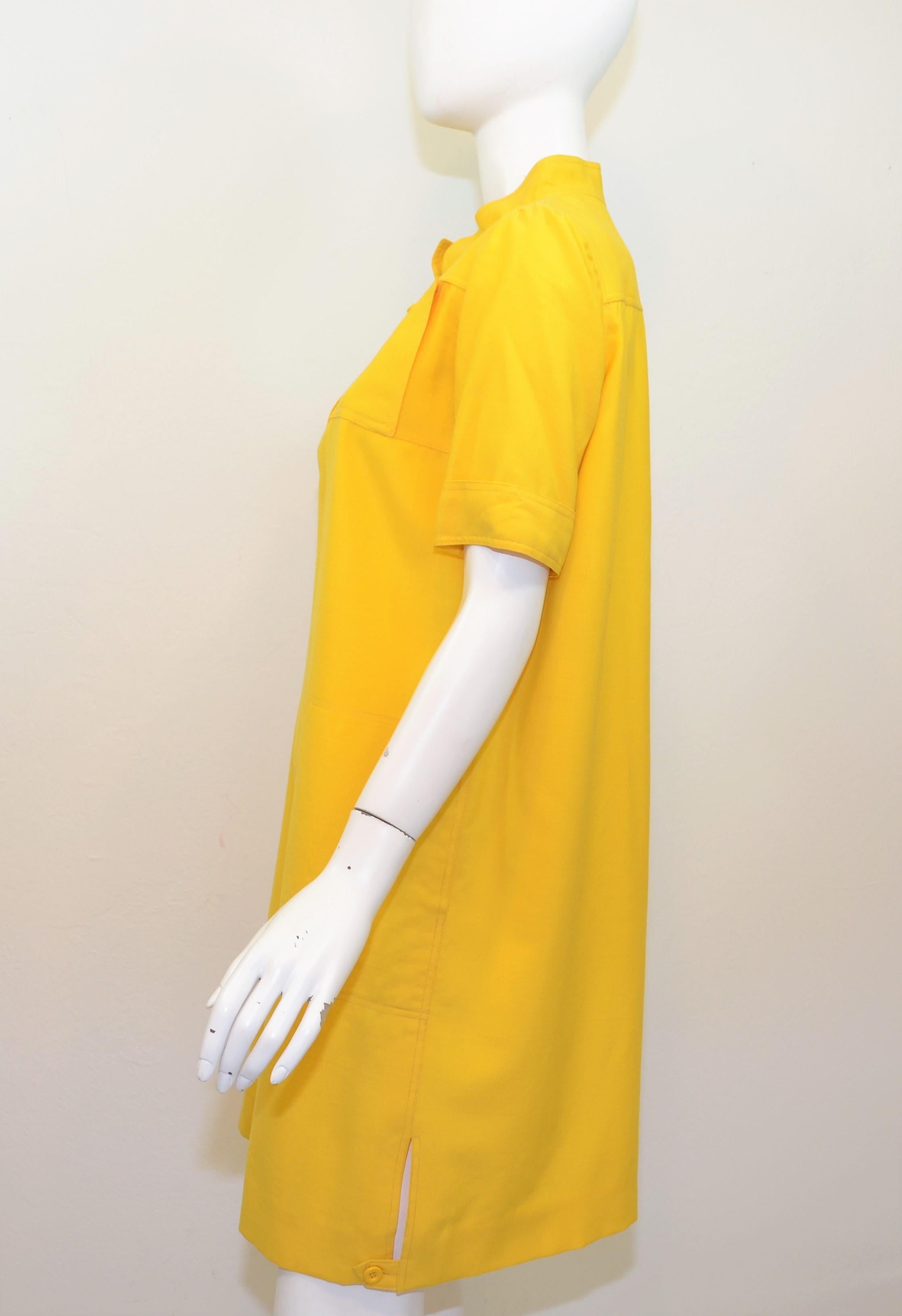 1970's Courreges Vintage Yellow Dress In Excellent Condition In Carmel, CA