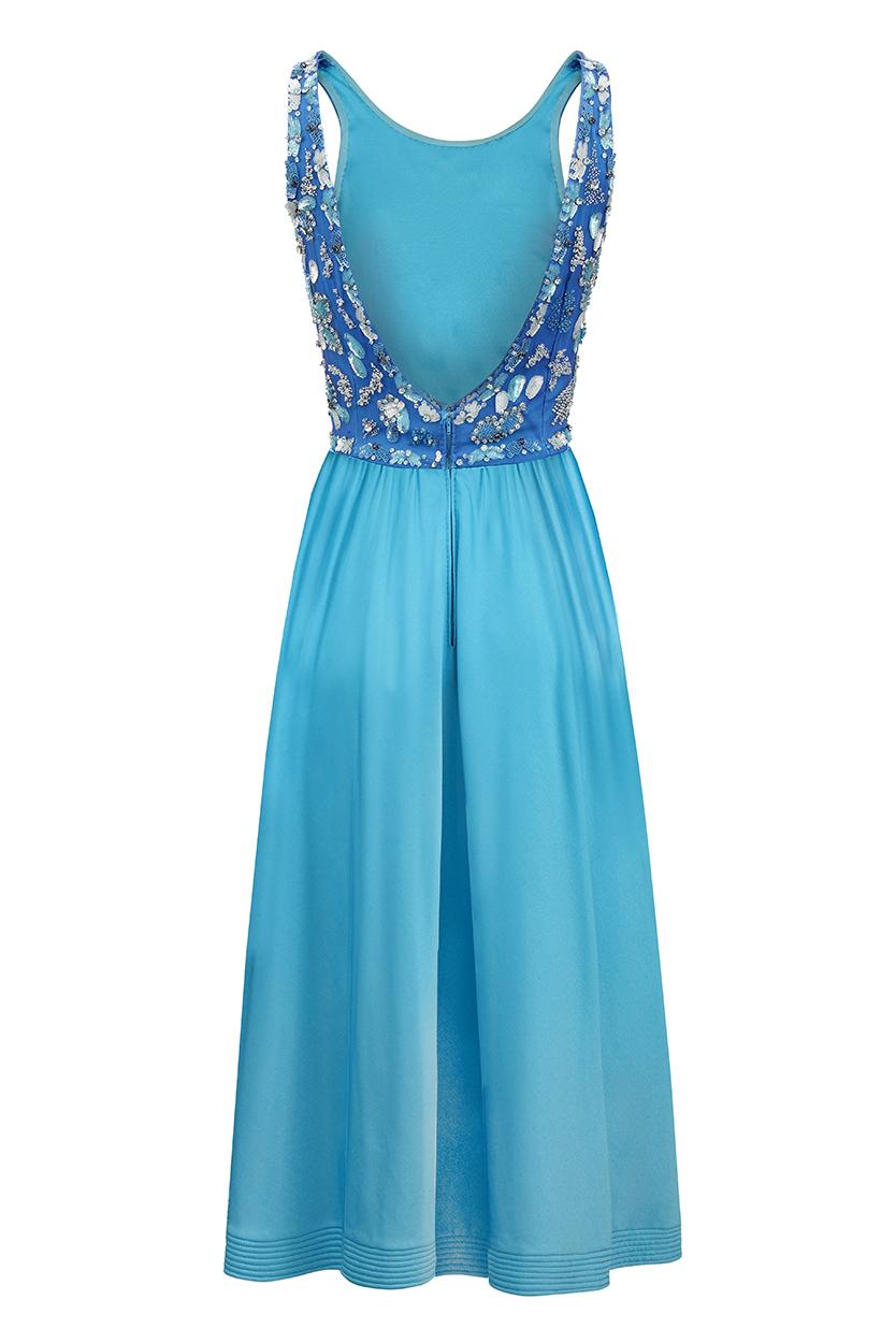 Vestido y chaqueta de punto de seda de alta costura de los años 70 con corpiño de lentejuelas en Excelente estado para la venta en London, GB