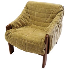 1970s Cozy Danish Modern Teak Armchair by Domino Møbler