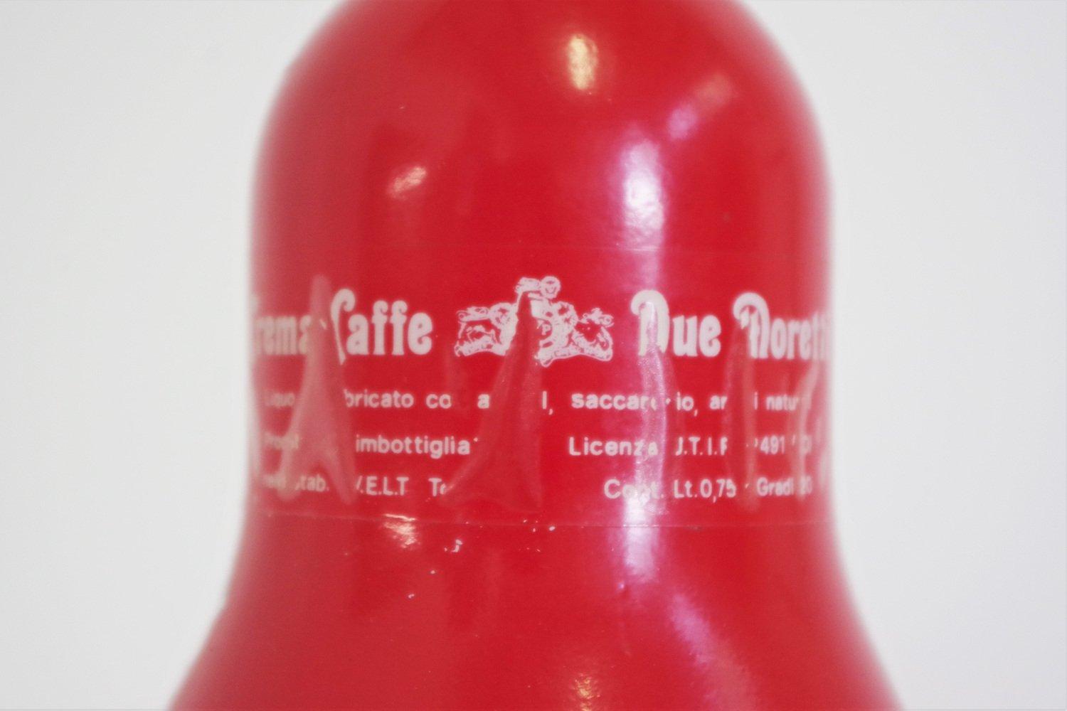 1970s Cremacaffè Due Moretti Lightbulb-Shaped Bottle - Quirky Italian Design For Sale 5