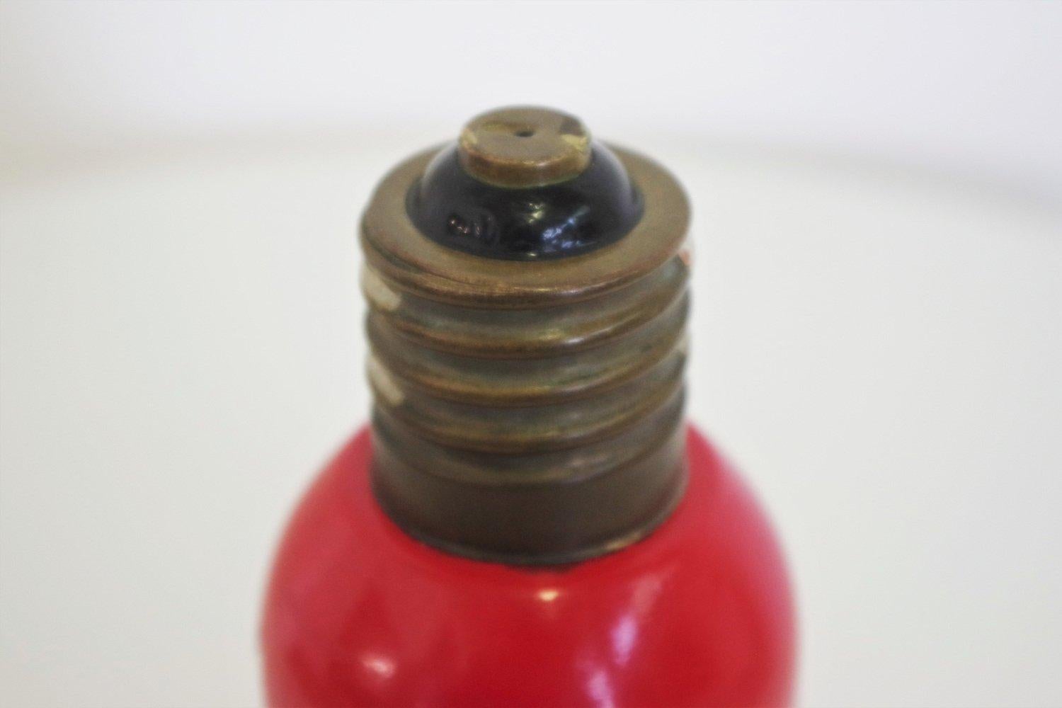 1970s Cremacaffè Due Moretti Lightbulb-Shaped Bottle - Quirky Italian Design For Sale 1