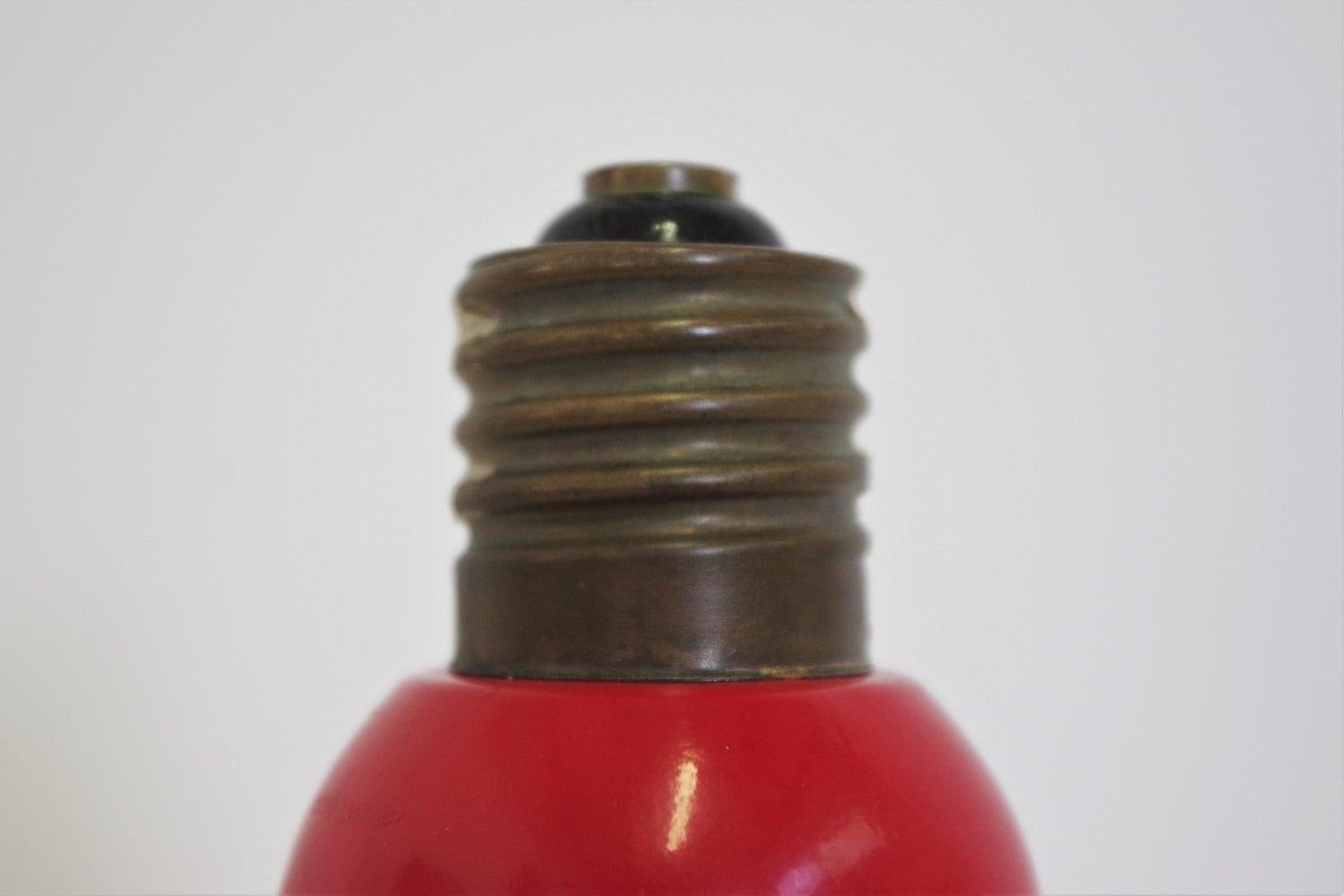 1970s Cremacaffè Due Moretti Lightbulb-Shaped Bottle - Quirky Italian Design For Sale 2
