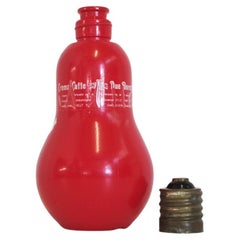 bouteille en forme d'ampoule Cremacaffè Due Moretti des années 1970 - Design italien original
