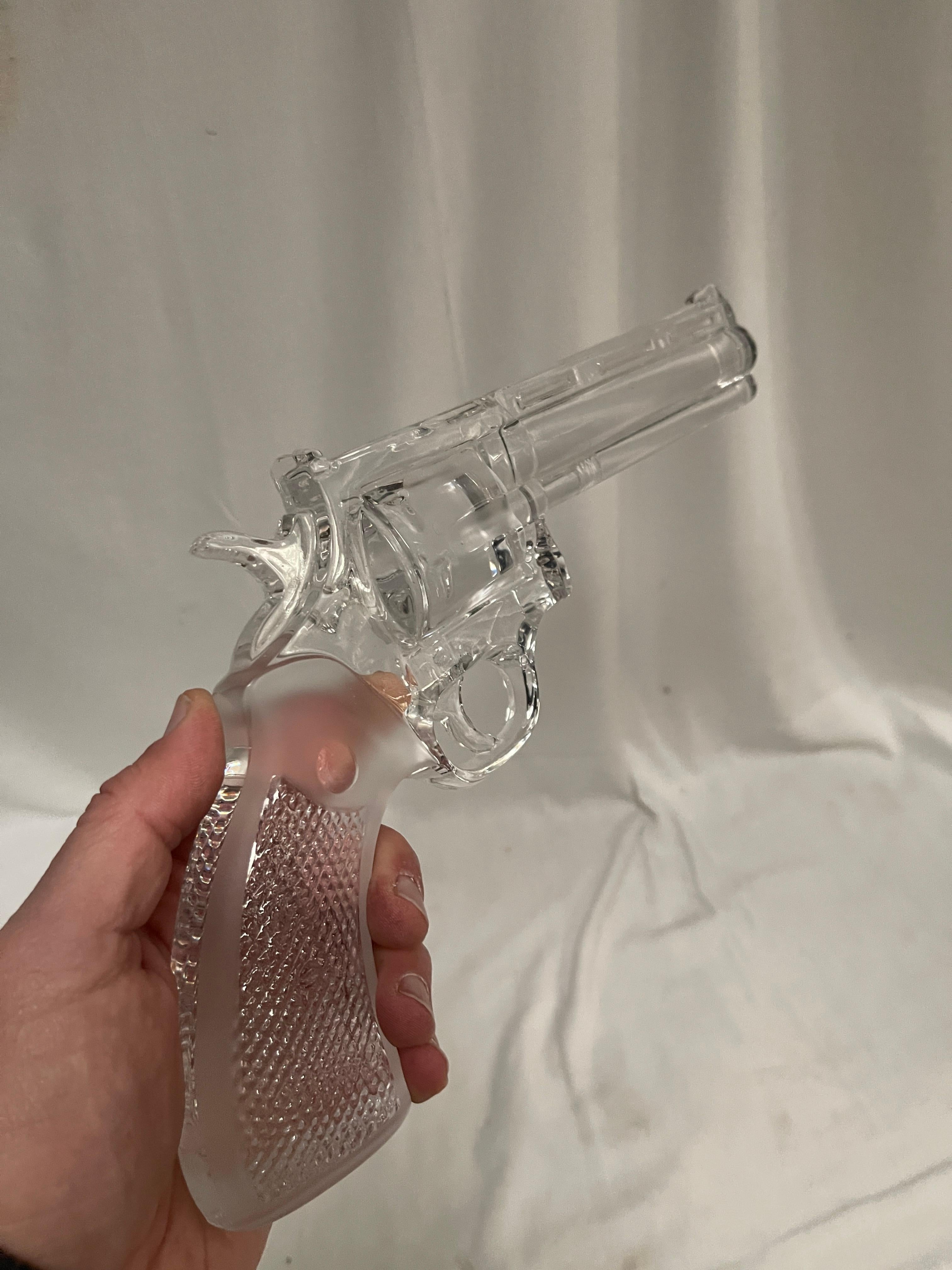 Cristal de 1970 357 Magnum firmado Crystal de champagne Francés en venta