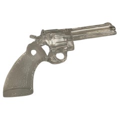 1970's crystal 357 Magnum signed Crystal de champagne