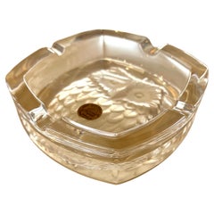1970's Crystal d'Arques Owl Ashtray France