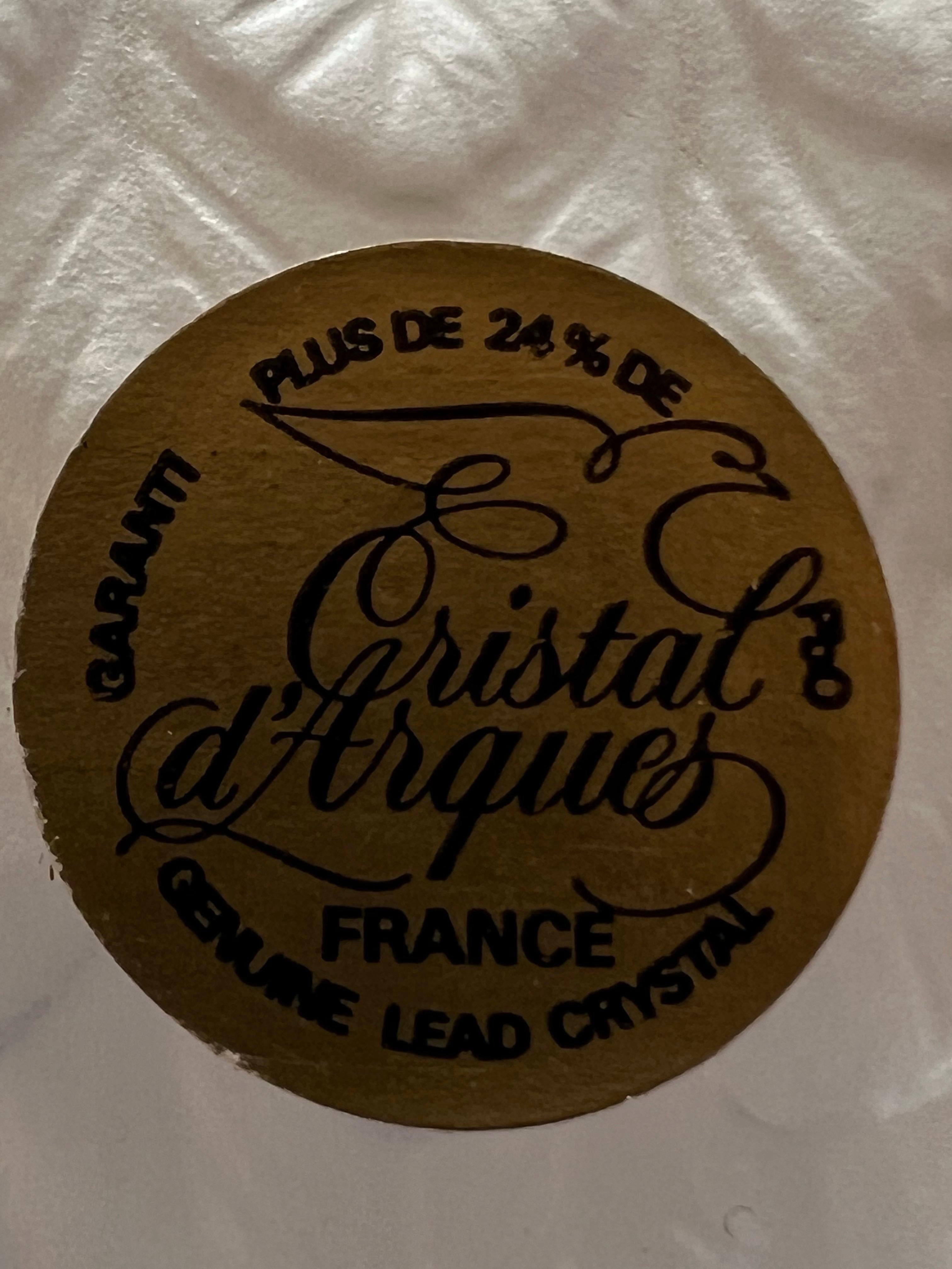 Posacenere in cristallo d'Arques del 1970 Francia In condizioni ottime in vendita a San Diego, CA