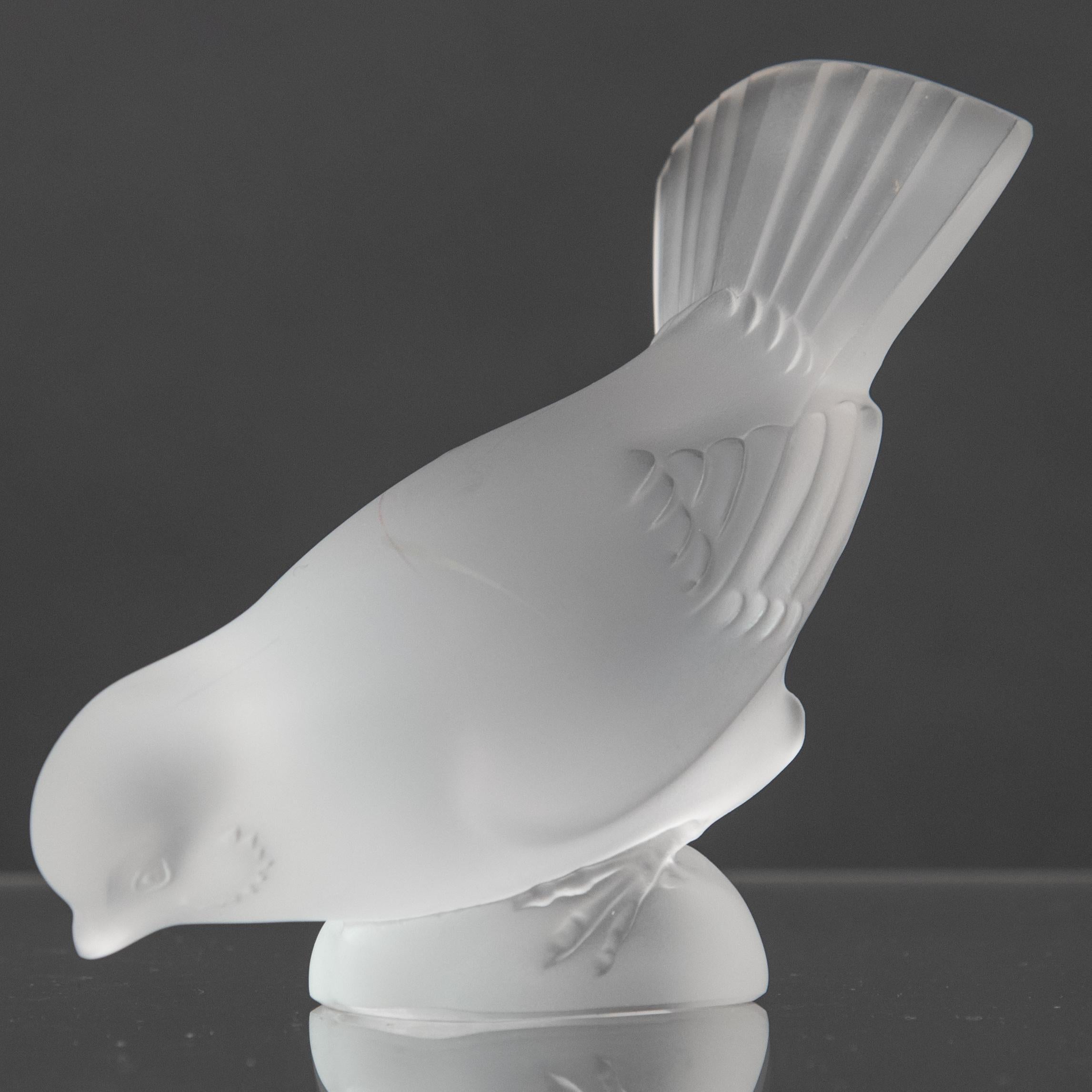 lalique crystal birds