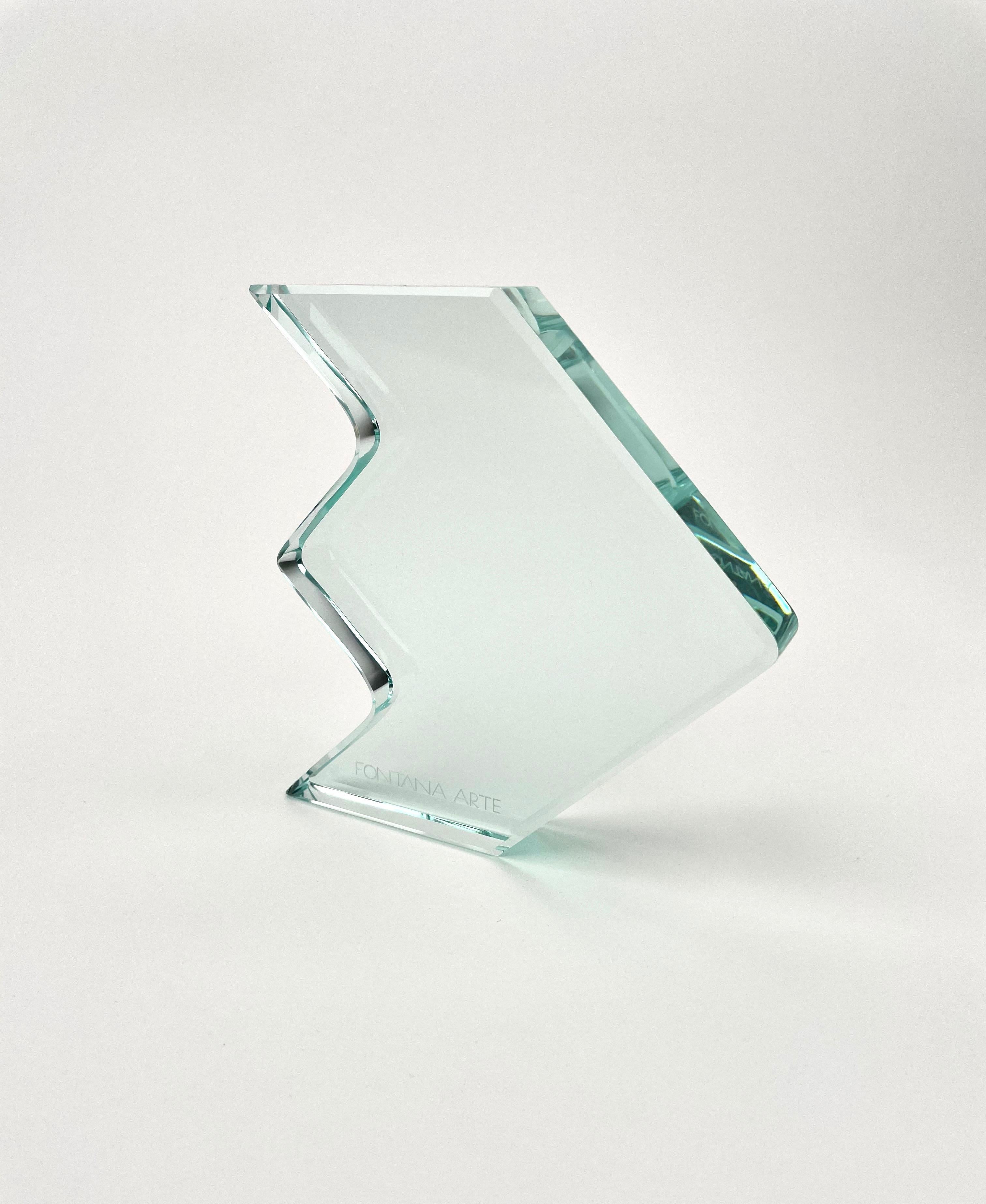 1970s Crystal Paperweight Sculpture by Fontana Arte for ISTUD, Italy For Sale 4