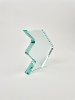 1970s Crystal Paperweight Sculpture by Fontana Arte for ISTUD, Italy