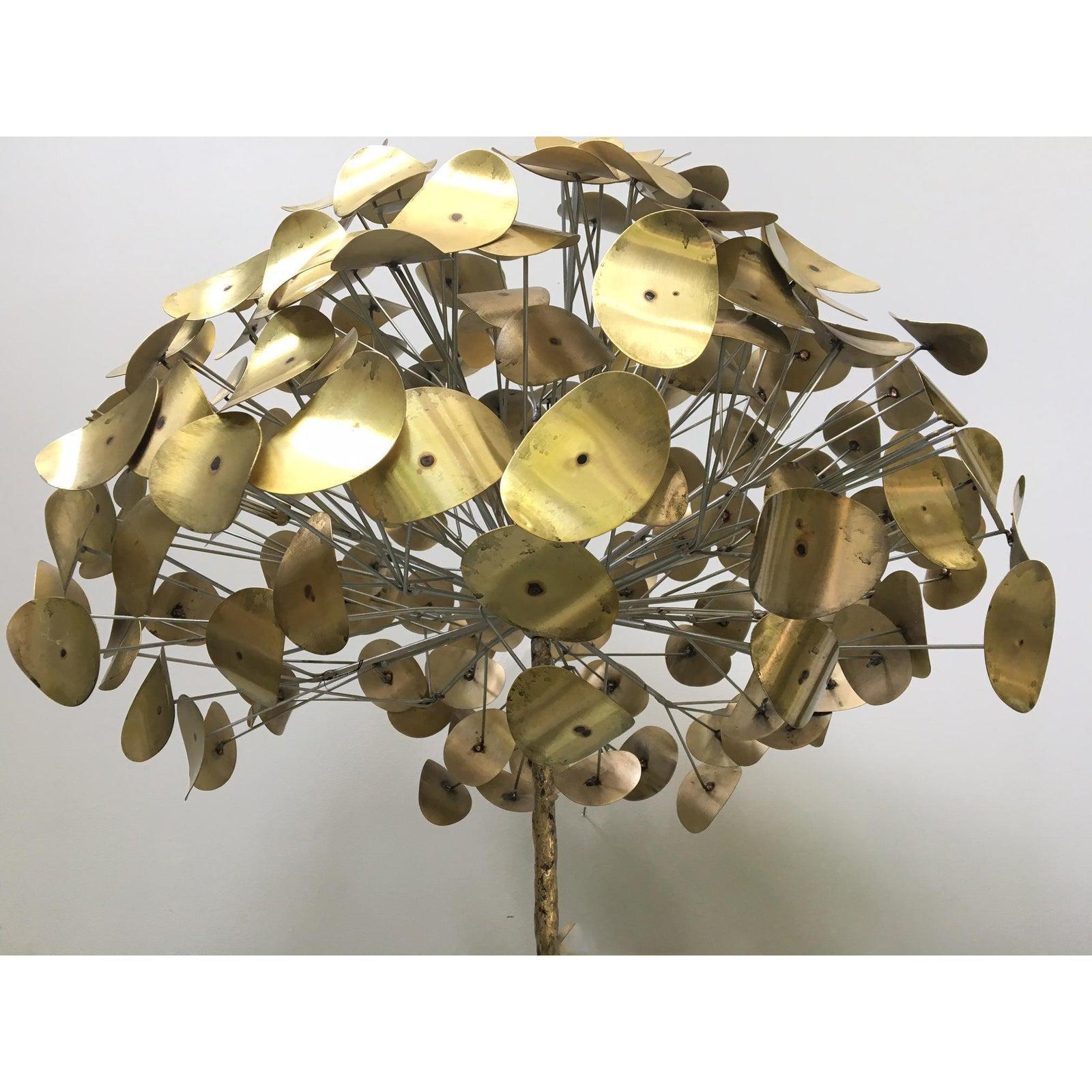 Rare Mid-Century Modern tree sculpture by C. Jere from the Raindrop series. In an exclusive partnership with Jonathan Adler, the Jere studio reissued a few iconic designs like this one.
 