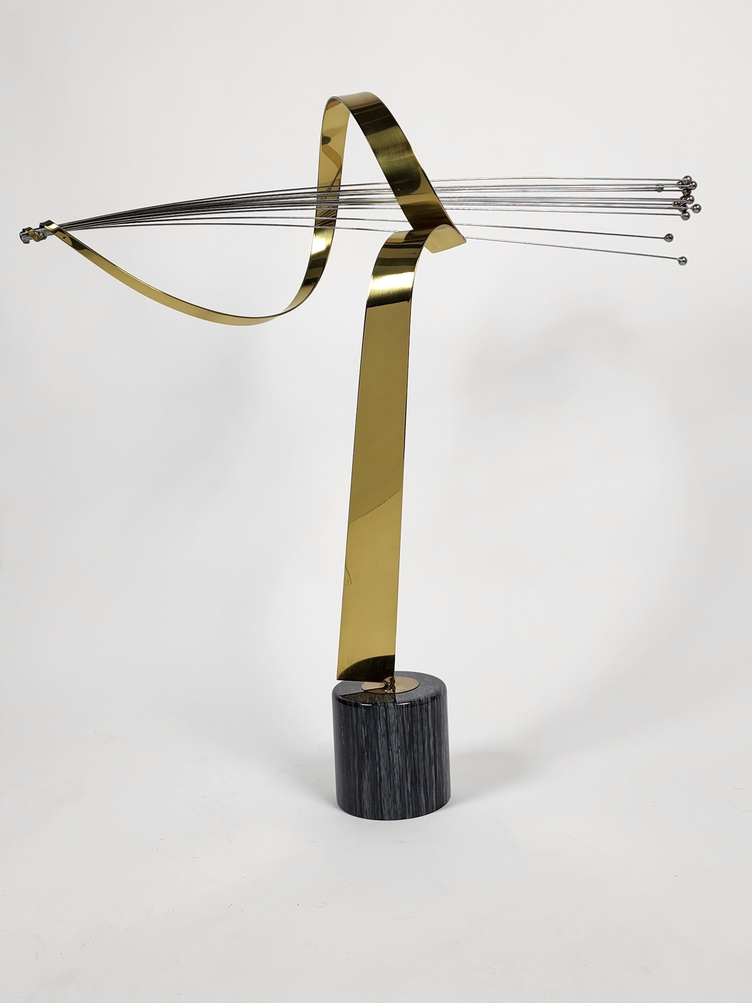 1970s Curtis Jere ' Shooting Star ' Brass and Chrome Large Sculpture, USA For Sale 3