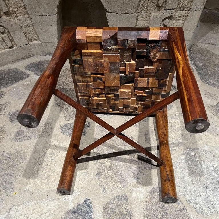 Mid-Century Modern 1970 CUSTOM MADE Table d'appoint en bois exotique Style Don Shoemaker Mexico en vente