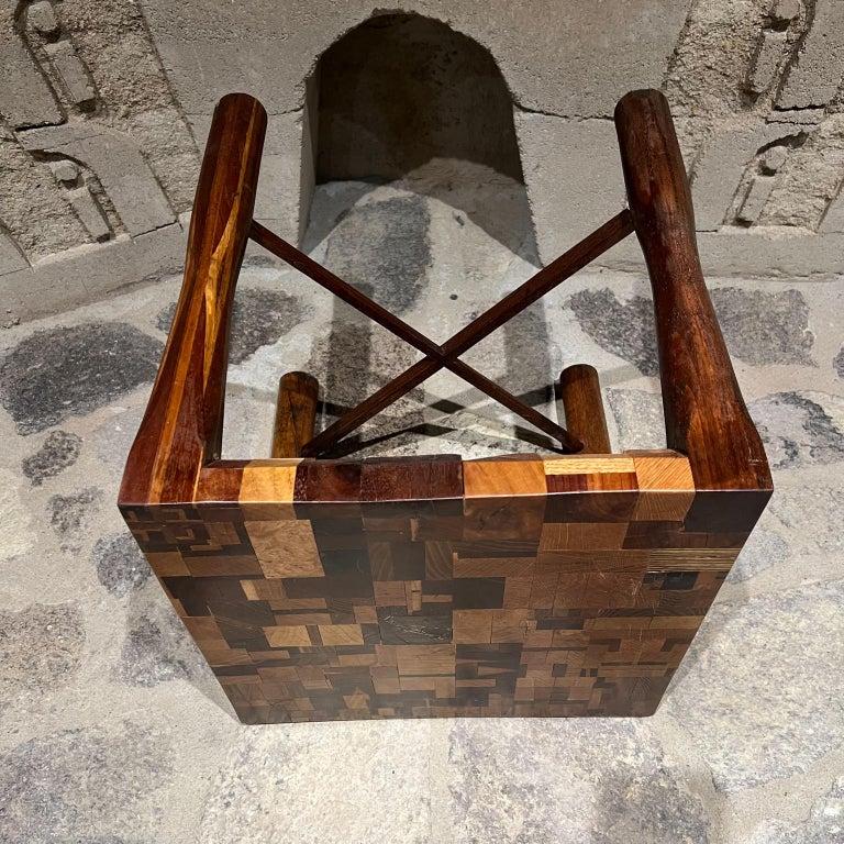 Mexicain 1970 CUSTOM MADE Table d'appoint en bois exotique Style Don Shoemaker Mexico en vente