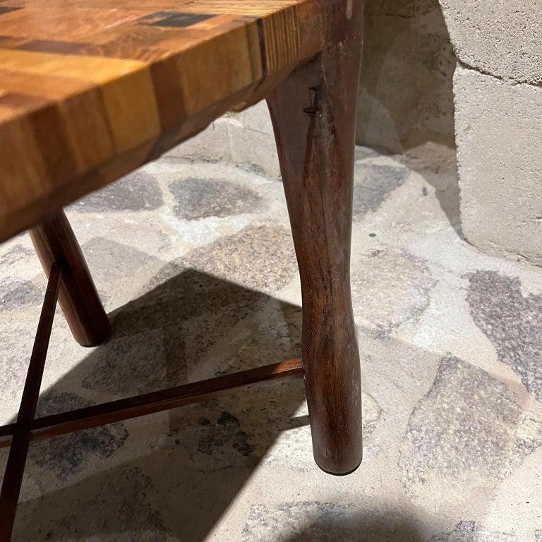 1970 CUSTOM MADE Table d'appoint en bois exotique Style Don Shoemaker Mexico Bon état - En vente à Chula Vista, CA