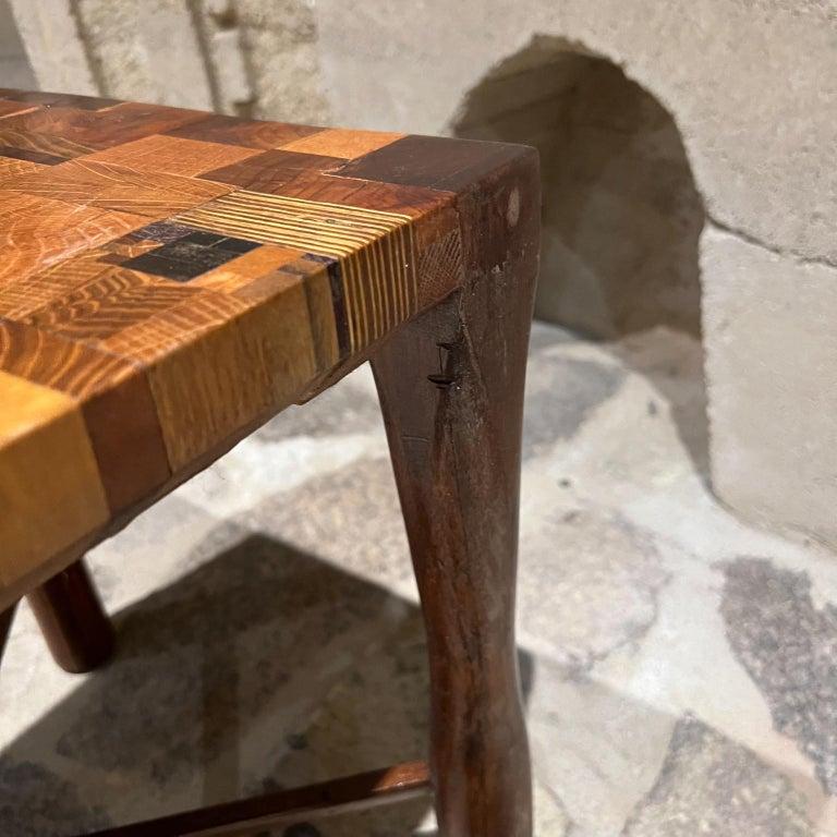 Fin du 20e siècle 1970 CUSTOM MADE Table d'appoint en bois exotique Style Don Shoemaker Mexico en vente