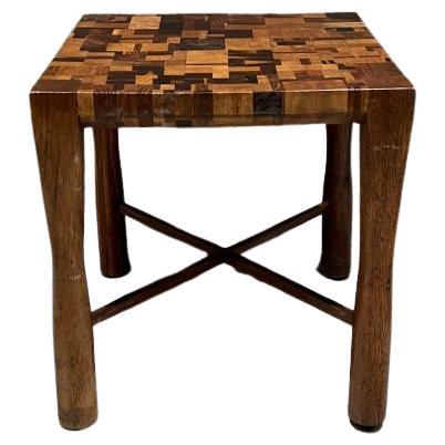 Maßgefertigter Beistelltisch aus exotischem Holz im Stil von Don Shoemaker, Mexiko, 1970er Jahre