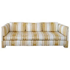 1970s Custom NY High-end Upholstery Shop D' Angelo Sofa With Loose Cushions
