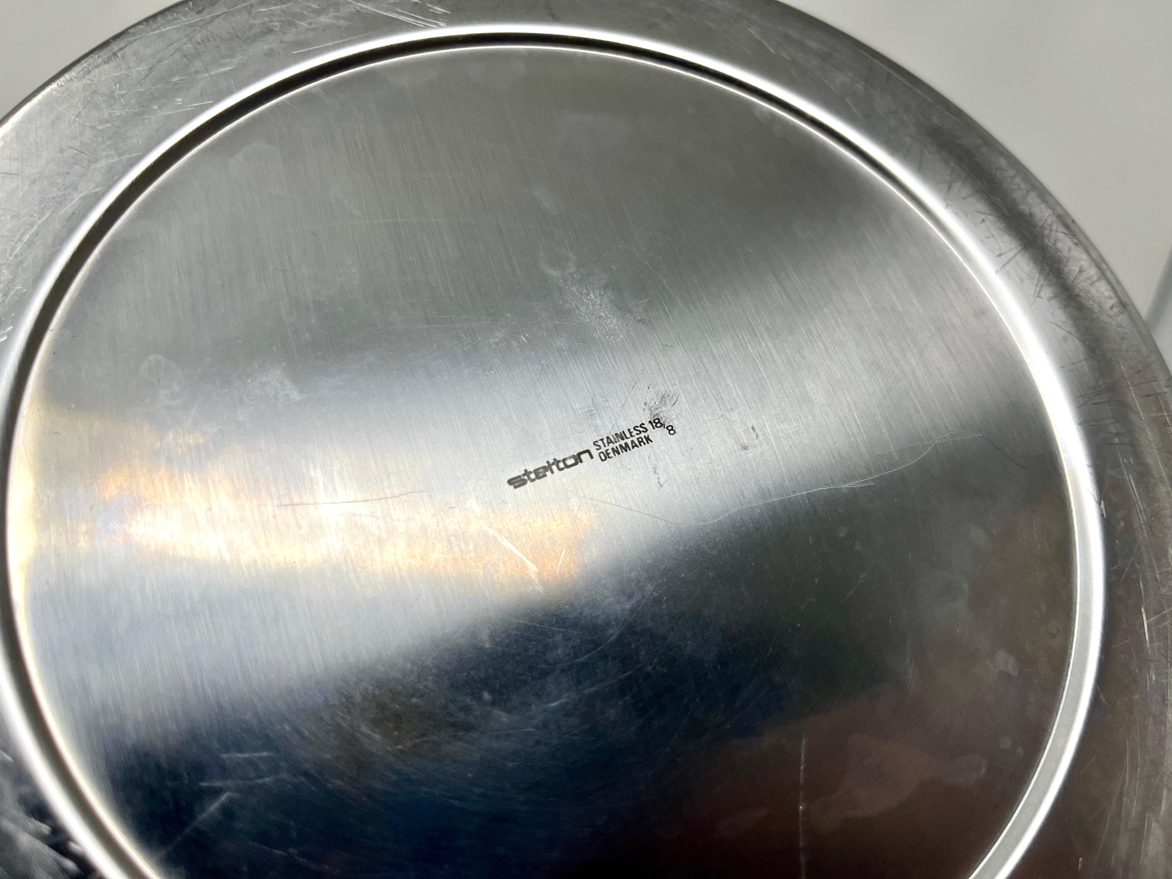 Cylinda-Eiskübel aus Edelstahl von Arne Jacobsen für Stelton, 1970er Jahre im Angebot 2