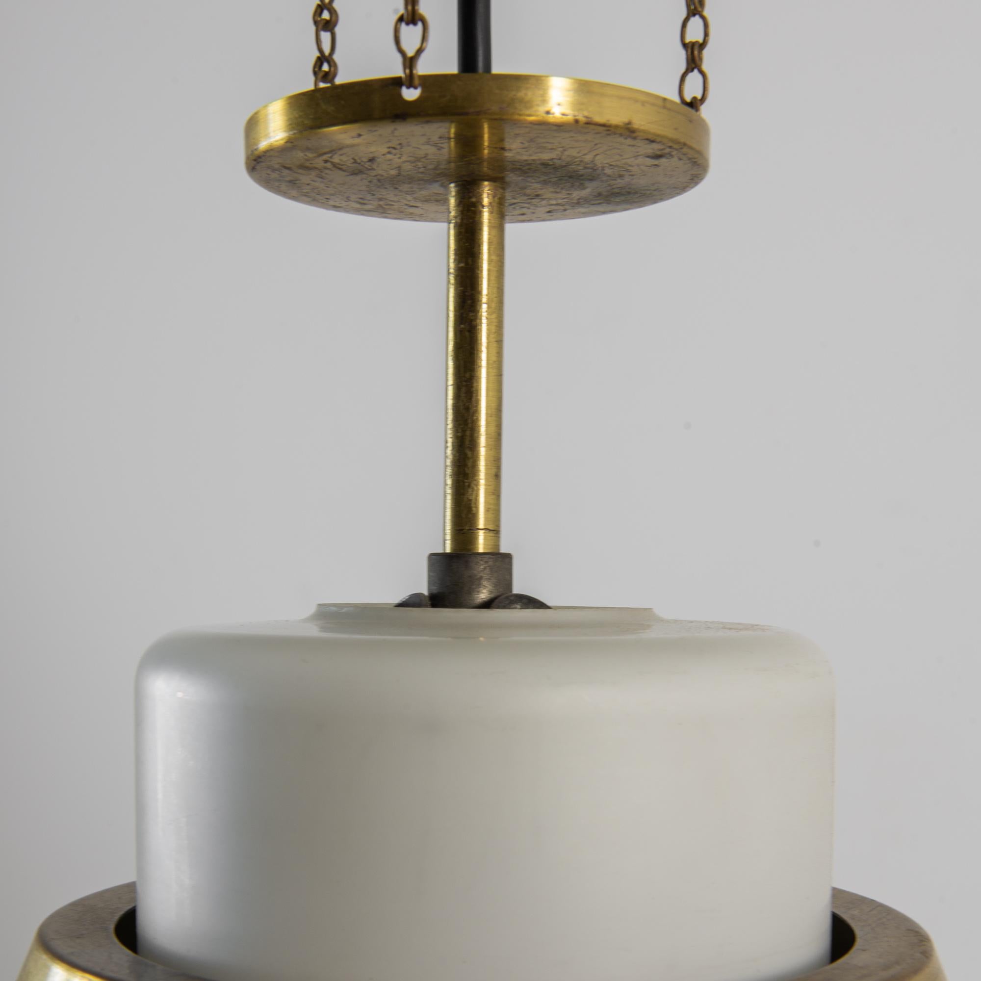 1970s Czech Brass Pendant Lamp For Sale 5