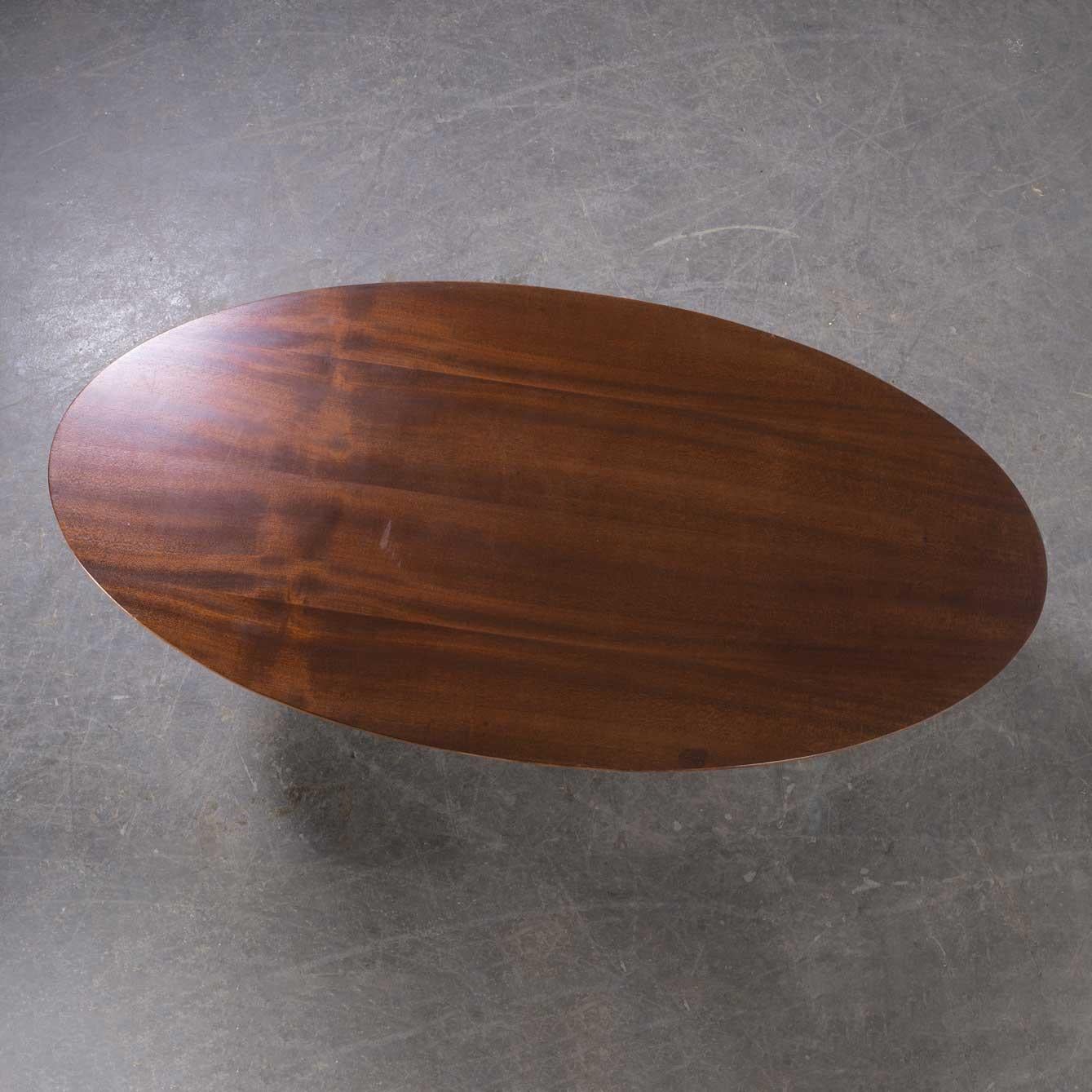 1970's Czech Low Oval Occasional Table by Drevotvar For Sale 2