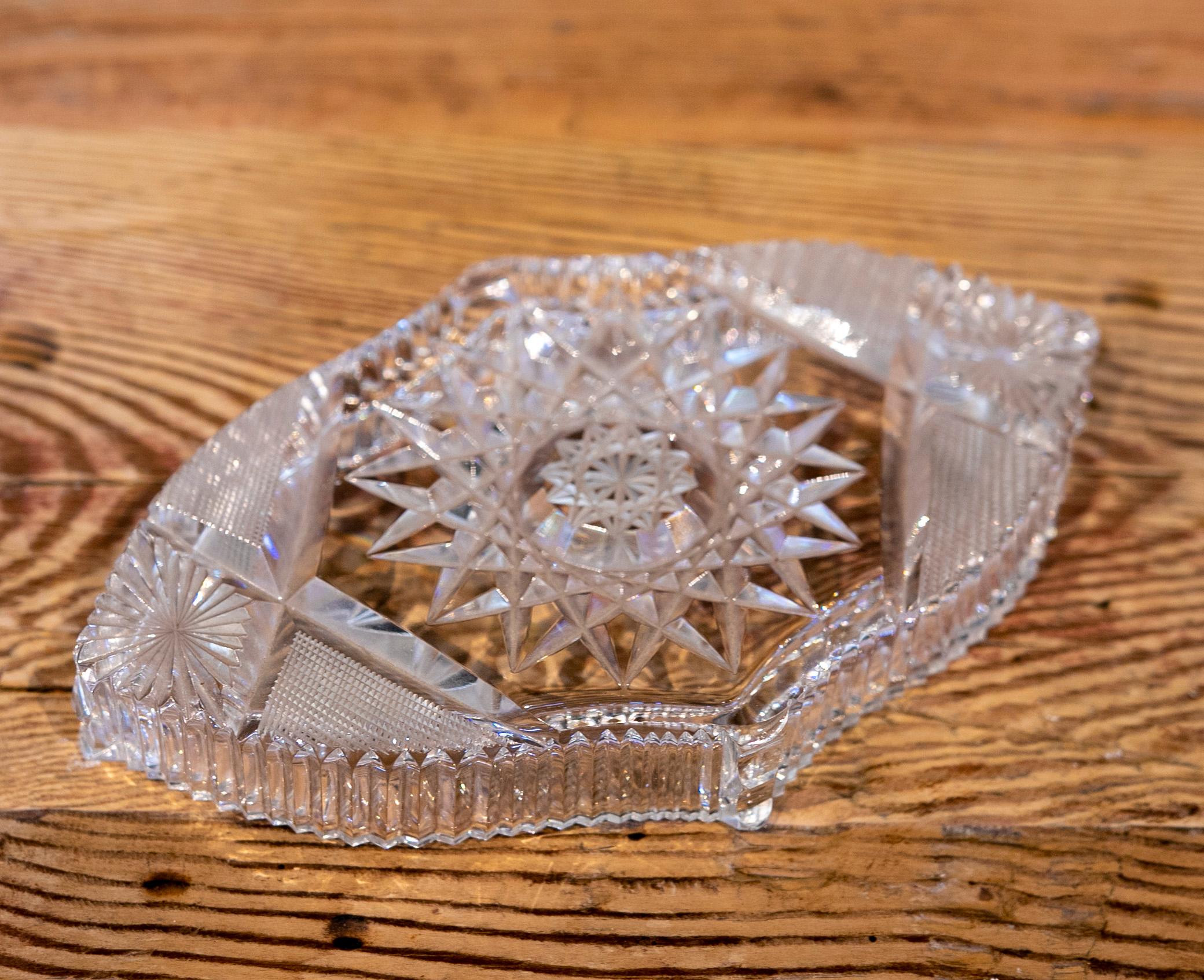 1970s Czech Republic Handcut Crystal Box For Sale 7