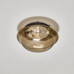 1970's Czech Smoked Bullicante Orb Glass Wall - Ceiling Lamps - Good Qty Availab