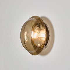 1970's Czech Smoked Bullicante Orb Glass Wall - Ceiling Lamps - Good Qty Availab