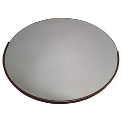 1970s Czechoslovakian Mid-Century Modern Round Wall Mirror
