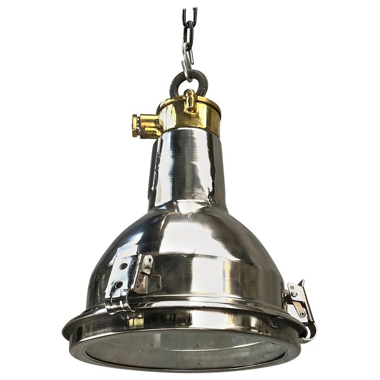 Brass Glass Pendant Light