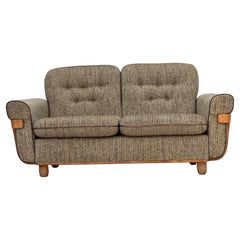 1970s, Danish 2-seater sofa, original condition, furniture wool, bentwood.